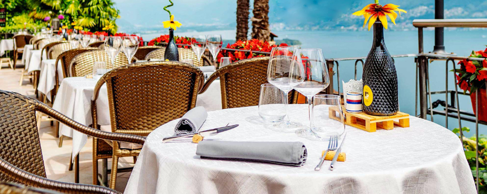 Ristorante Al Braciere Panorama Hotel Elisabetta Ronco sopra Ascona Ticino